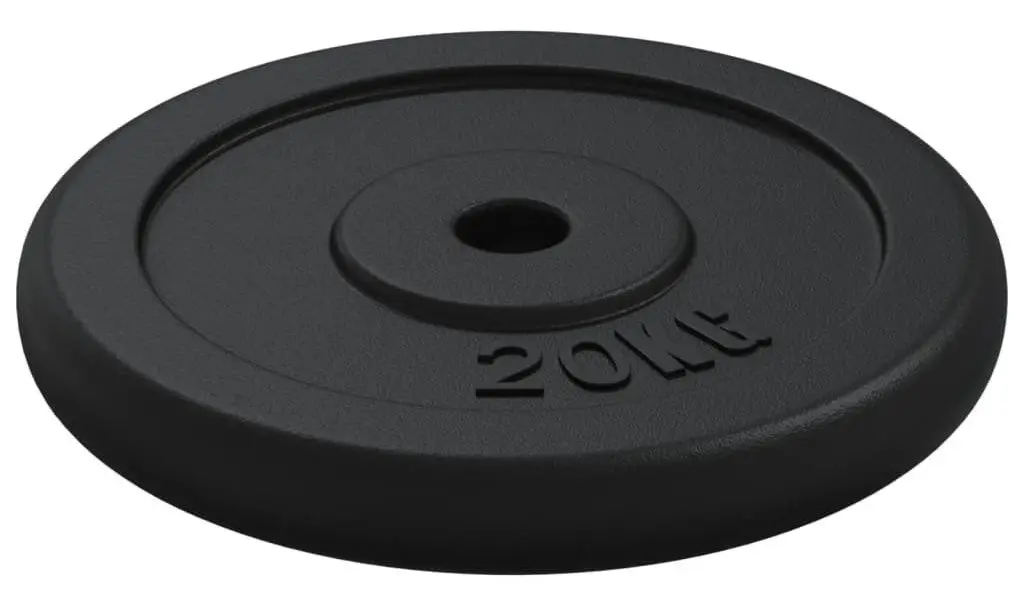 Диск олимпийский VidaXL 93643 20kg (Black) - 4