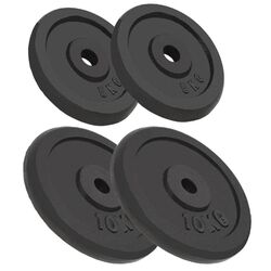 Диски олимпийские VidaXL 91395 (Black)