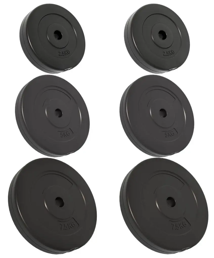 Discuri olimpice VidaXL 93599 (Black)