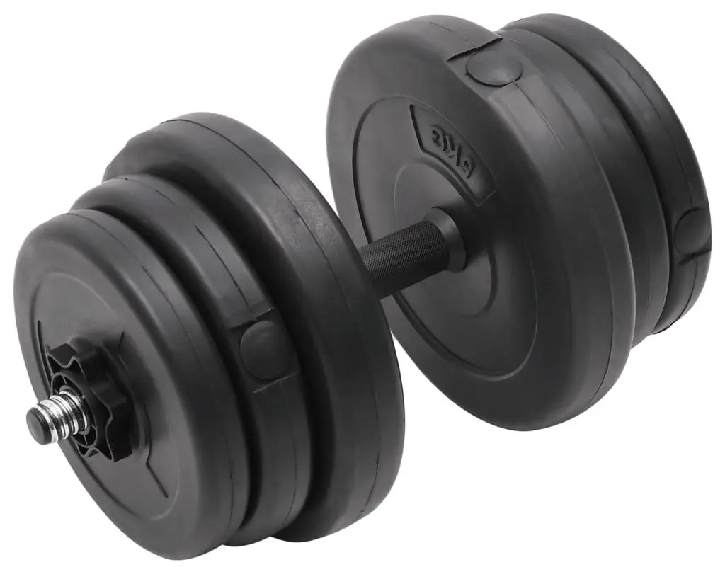 Gantere reglabele VidaXL 3145016 2х20kg (Black)