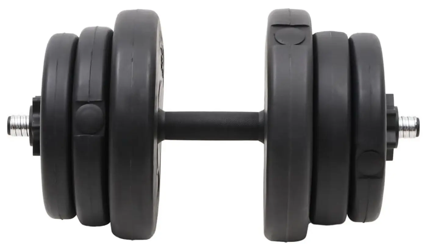 Gantere reglabele VidaXL 3145016 2х20kg (Black)