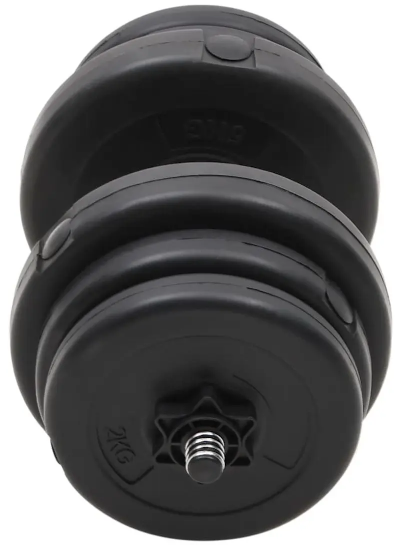 Gantere reglabele VidaXL 3145016 2х20kg (Black)