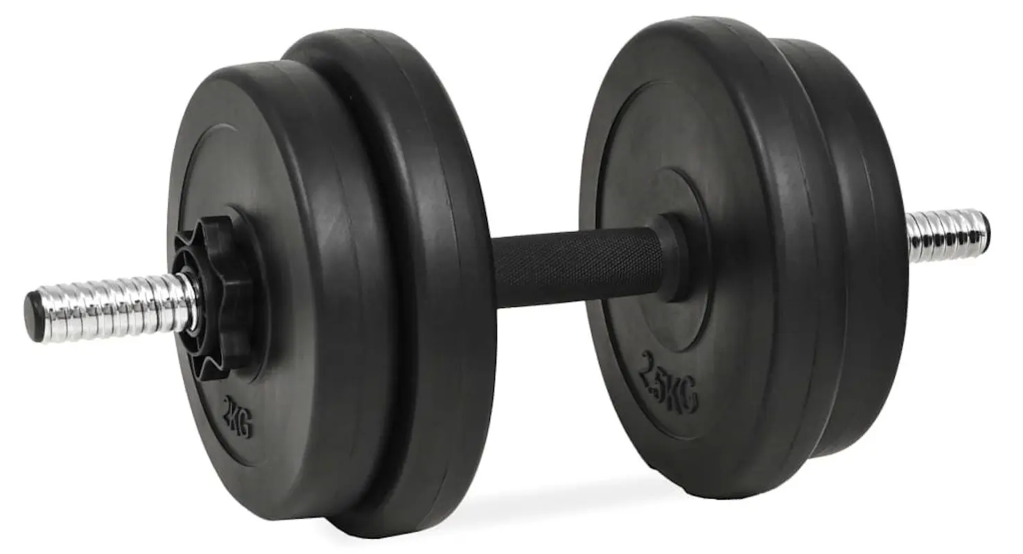 Gantere reglabele VidaXL 3145016 2х20kg (Black)