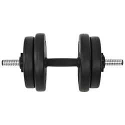 Gantere reglabele VidaXL 3145016 2х20kg (Black) Thumb