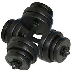 Gantere reglabele VidaXL 90267 2х15kg (Black)