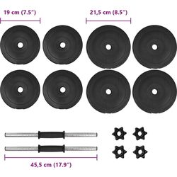 Gantere VidaXL 91407 20kg (Black) Thumb
