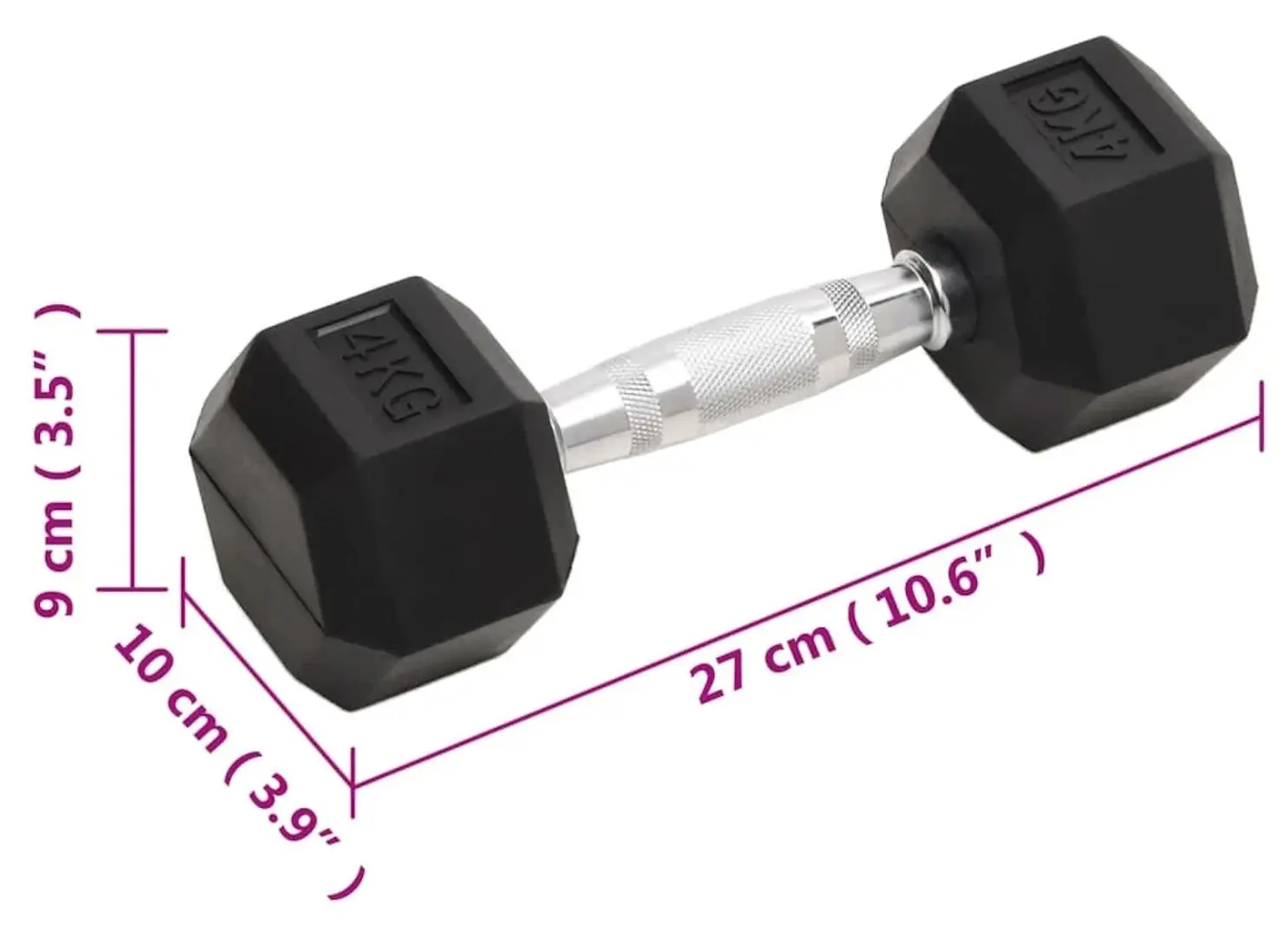 Gantere VidaXL 93600 2x8kg (Black)