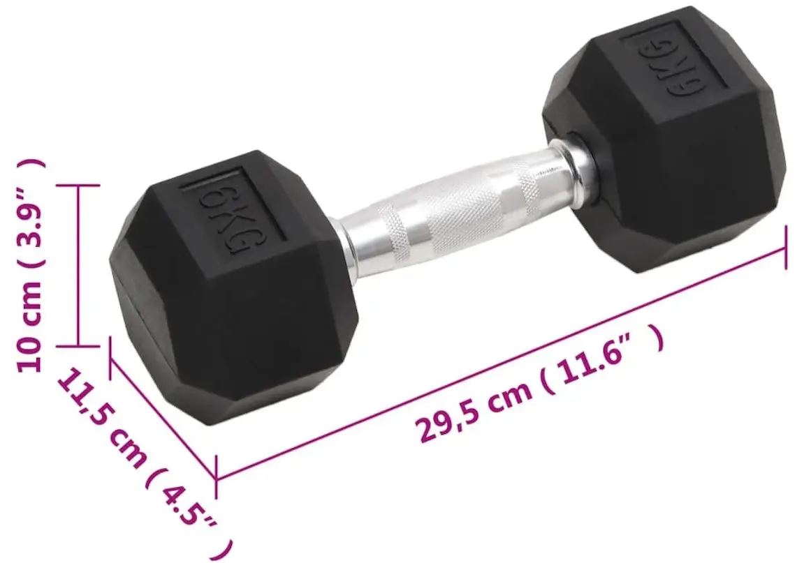 Gantere VidaXL 93602 2х6kg (Black)