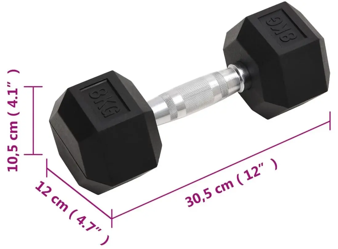 Gantere VidaXL 93603 2х8kg (Black)