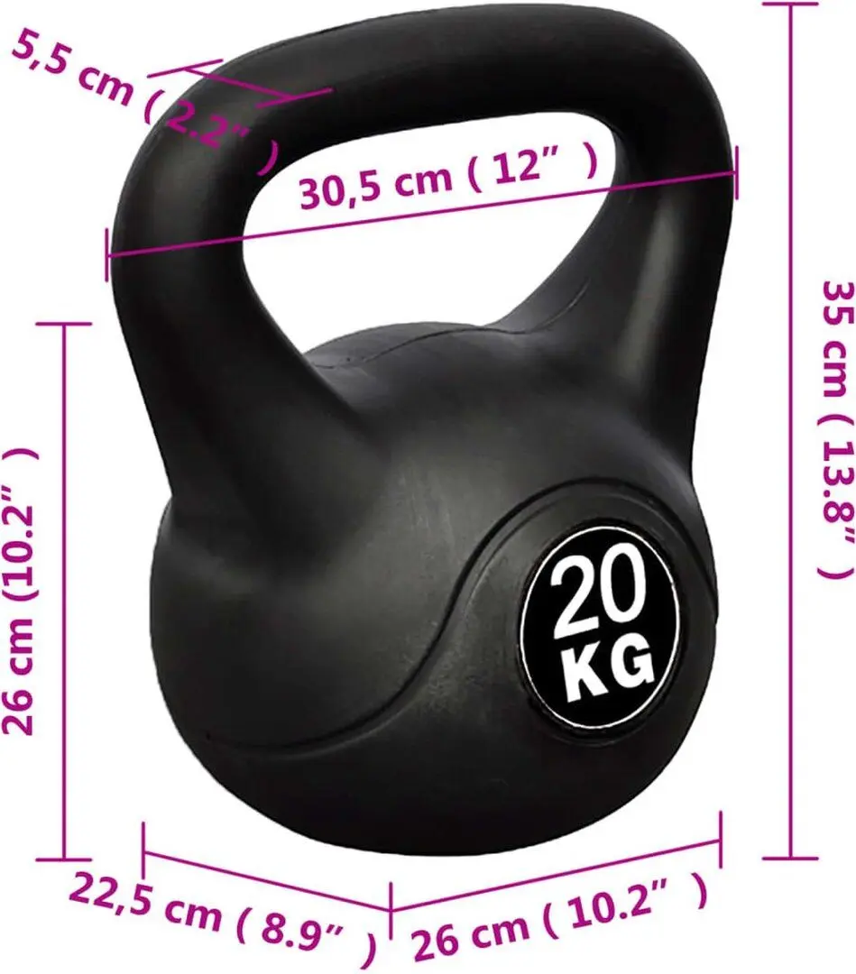 Гиря VidaXL 90394 20kg (Black)