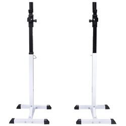 Set suport + haltere + gantere VidaXL 275349 (White/Black) Thumb