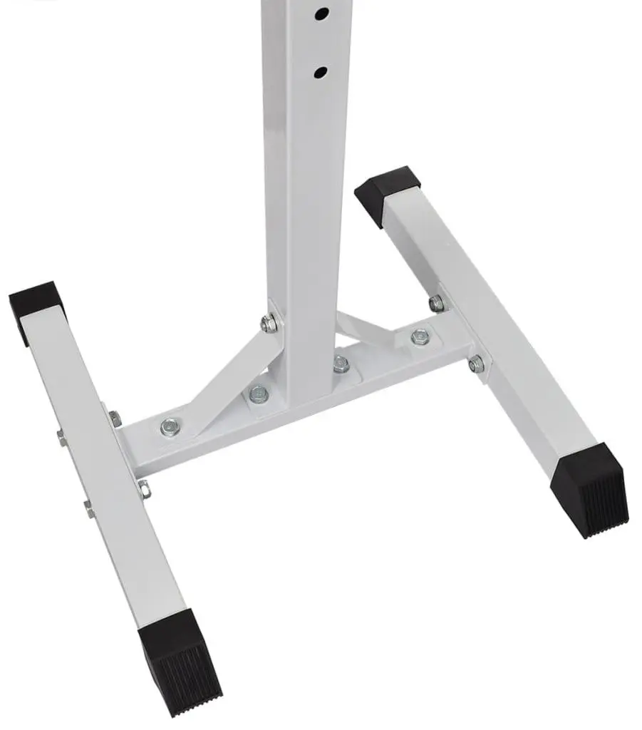 Комплект стойка + штанга + гантели VidaXL 275353 (White/Black)