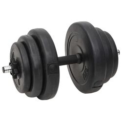 Set gantere + haltera VidaXL 3145024 (Black) Thumb