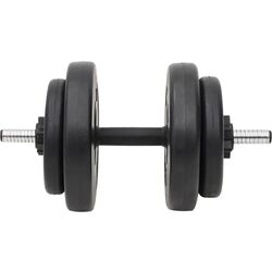 Set gantere + haltera VidaXL 3145025 60kg (Black) Thumb