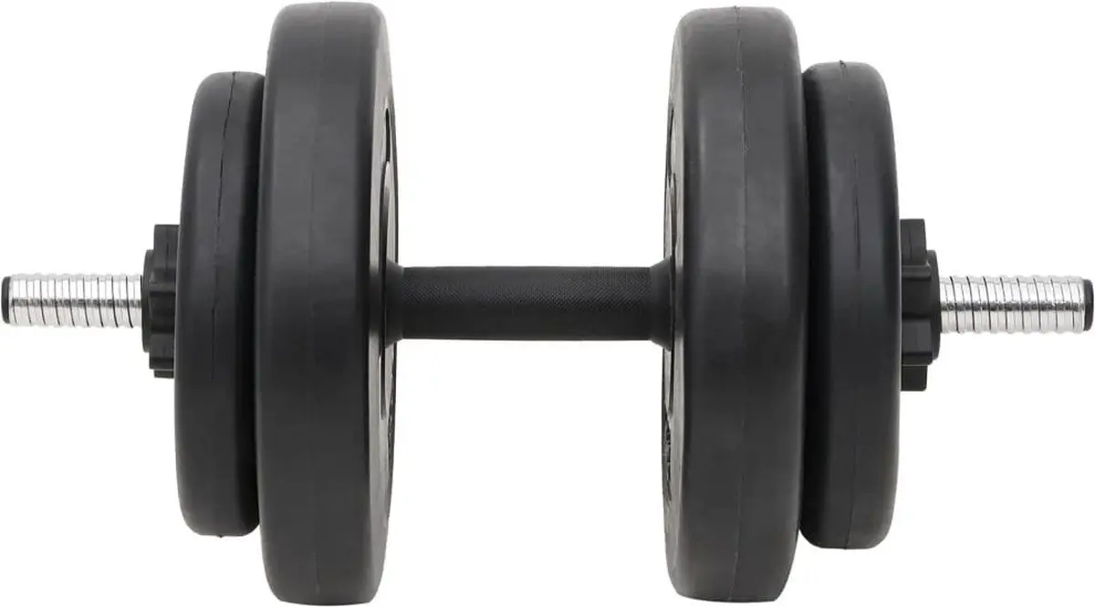 Set gantere + haltera VidaXL 3145025 60kg (Black)