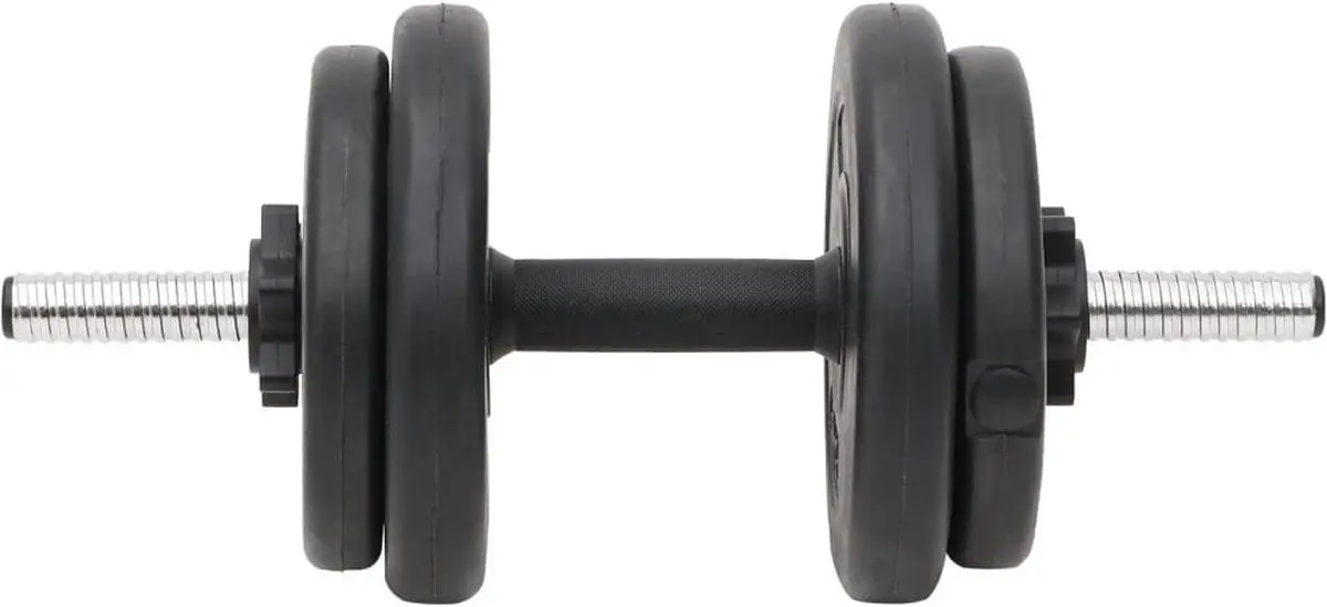Set gantere + haltera VidaXL 3145026 60kg (Black)