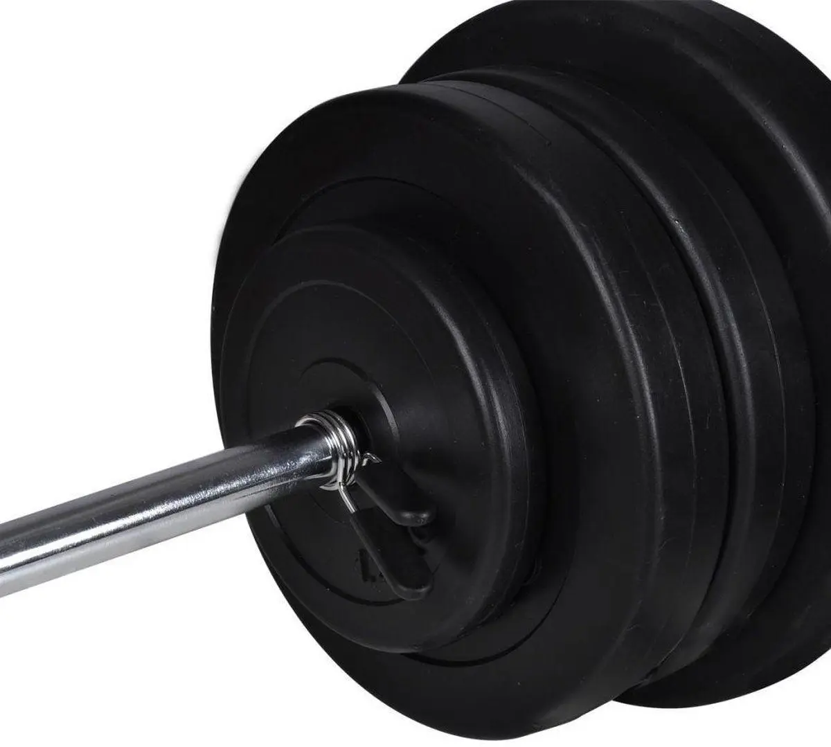 Набор гантели + штанга VidaXL 90375 60.5 kg (Black)