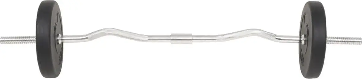 Set gantere + haltera VidaXL 91400 30 kg (Black)