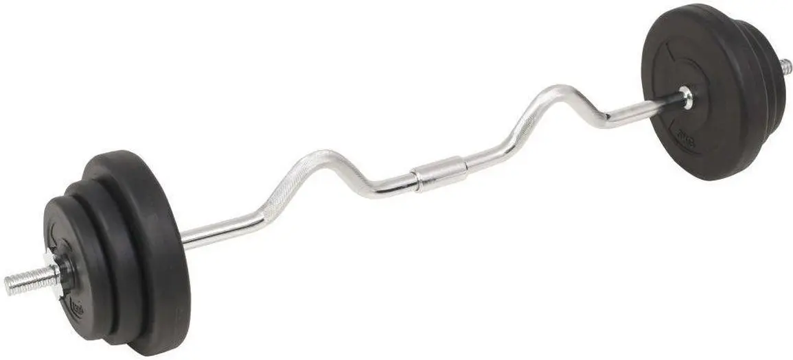 Set gantere + haltera VidaXL 91401 30 kg (Black)