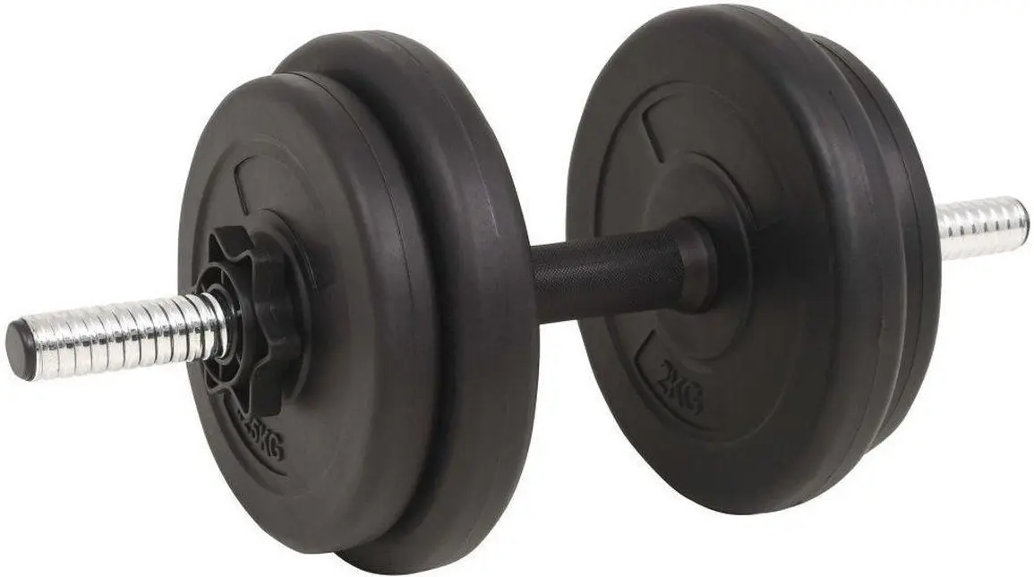 Set gantere + haltera VidaXL 91401 30 kg (Black)