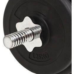 Set gantere + haltera VidaXL 91401 30 kg (Black) Thumb