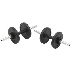 Set gantere + haltere VidaXL 93588 30kg (Black) Thumb