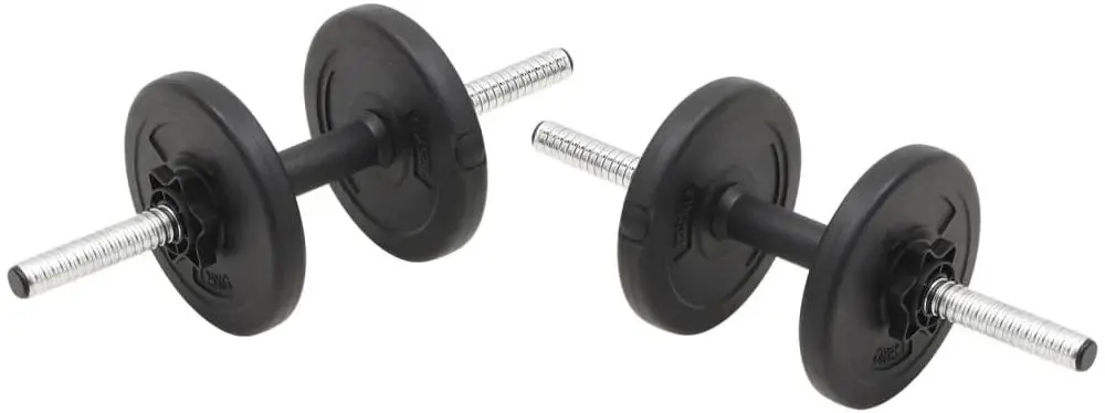 Set gantere + haltere VidaXL 93588 30kg (Black)