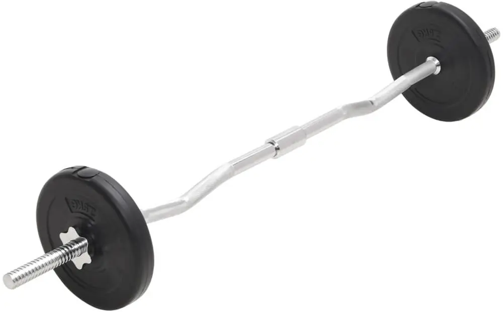 Set gantere + haltere VidaXL 93588 30kg (Black)