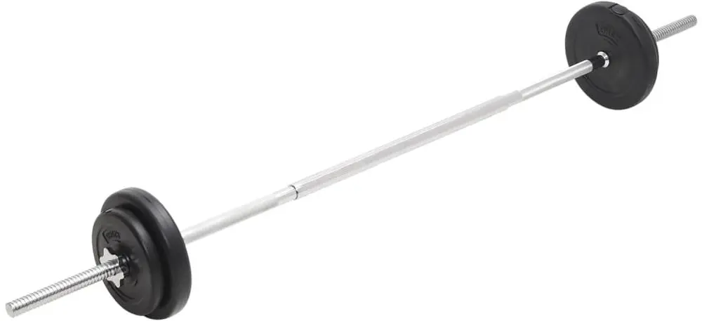 Set gantere + haltere VidaXL 93588 30kg (Black)