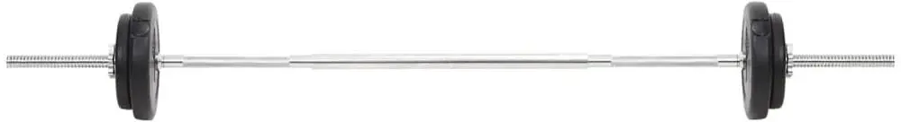 Set gantere + haltere VidaXL 93588 30kg (Black)