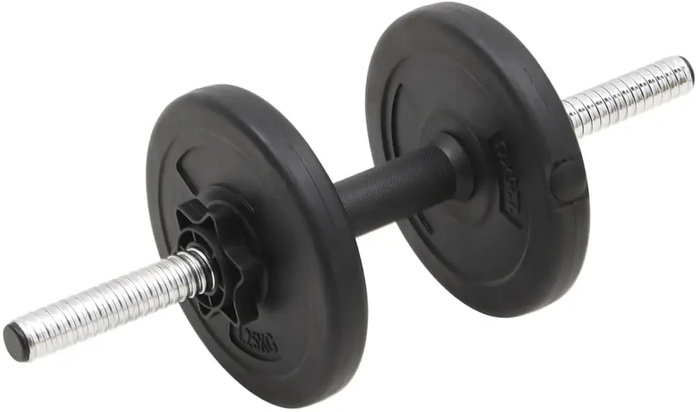 Set gantere + haltere VidaXL 93588 30kg (Black)