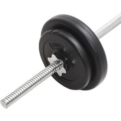 Set gantere + haltere VidaXL 93588 30kg (Black) Thumb