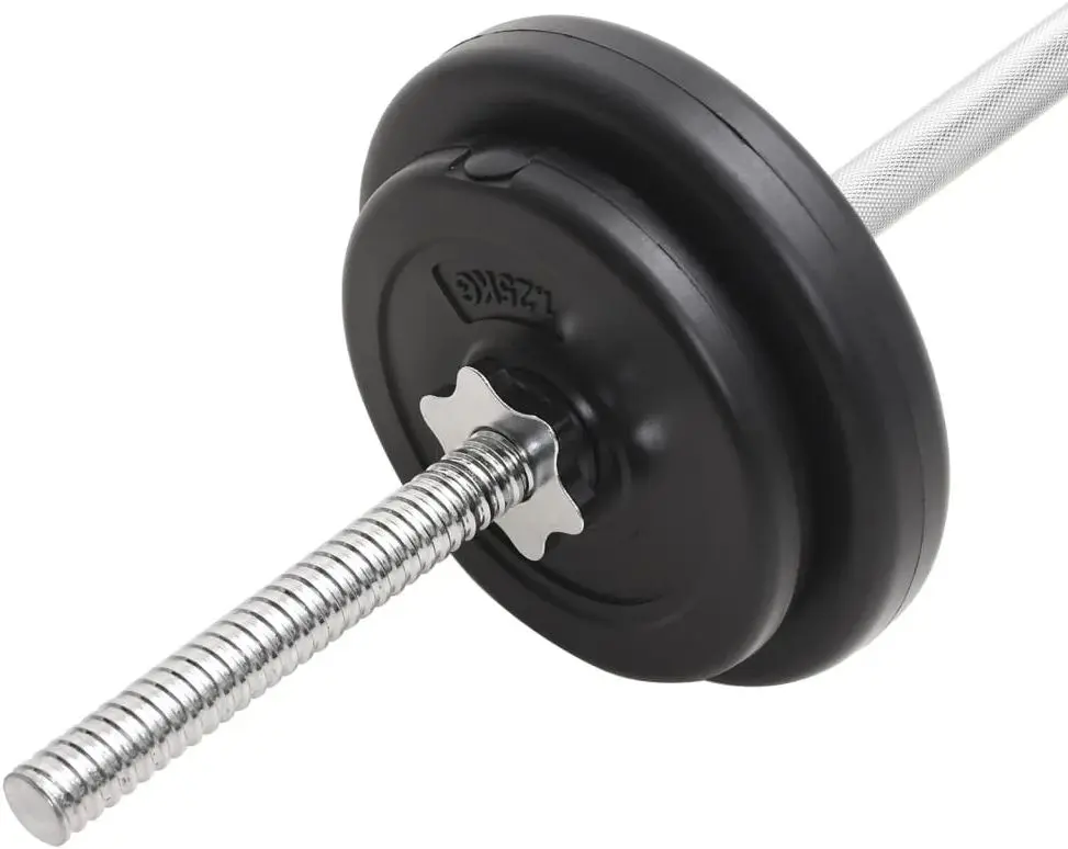 Set gantere + haltere VidaXL 93588 30kg (Black)