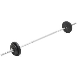 Set gantere + haltere VidaXL 93589 30kg (Black) Thumb