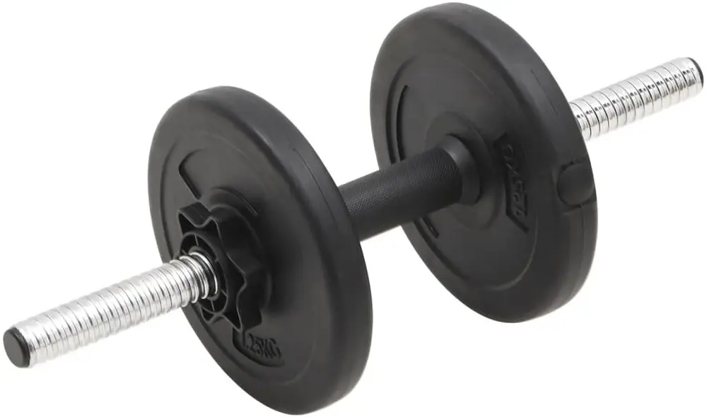 Set gantere + haltere VidaXL 93589 30kg (Black)
