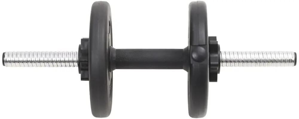 Set gantere + haltere VidaXL 93589 30kg (Black)