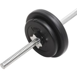 Set gantere + haltere VidaXL 93589 30kg (Black) Thumb