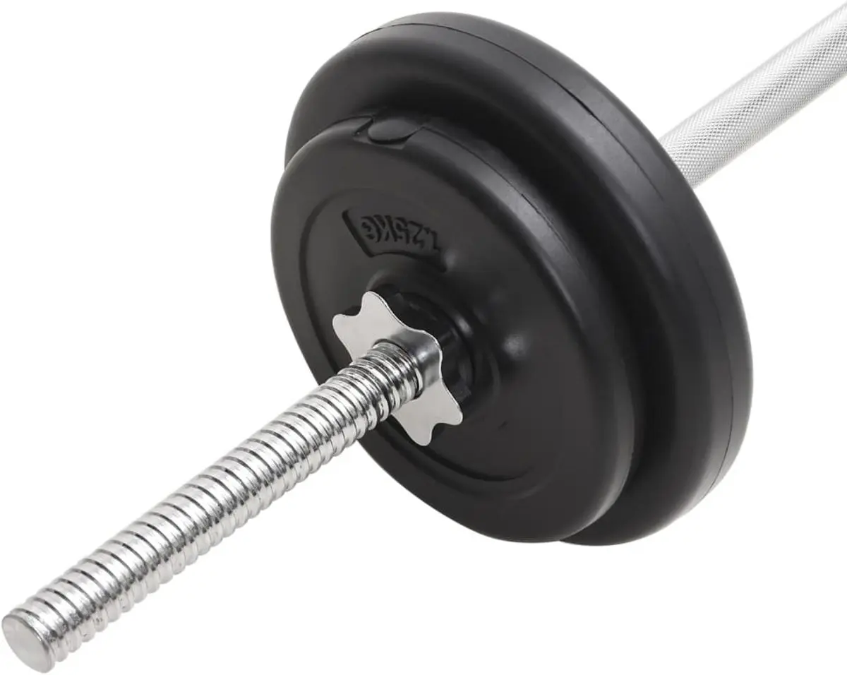 Set gantere + haltere VidaXL 93589 30kg (Black)