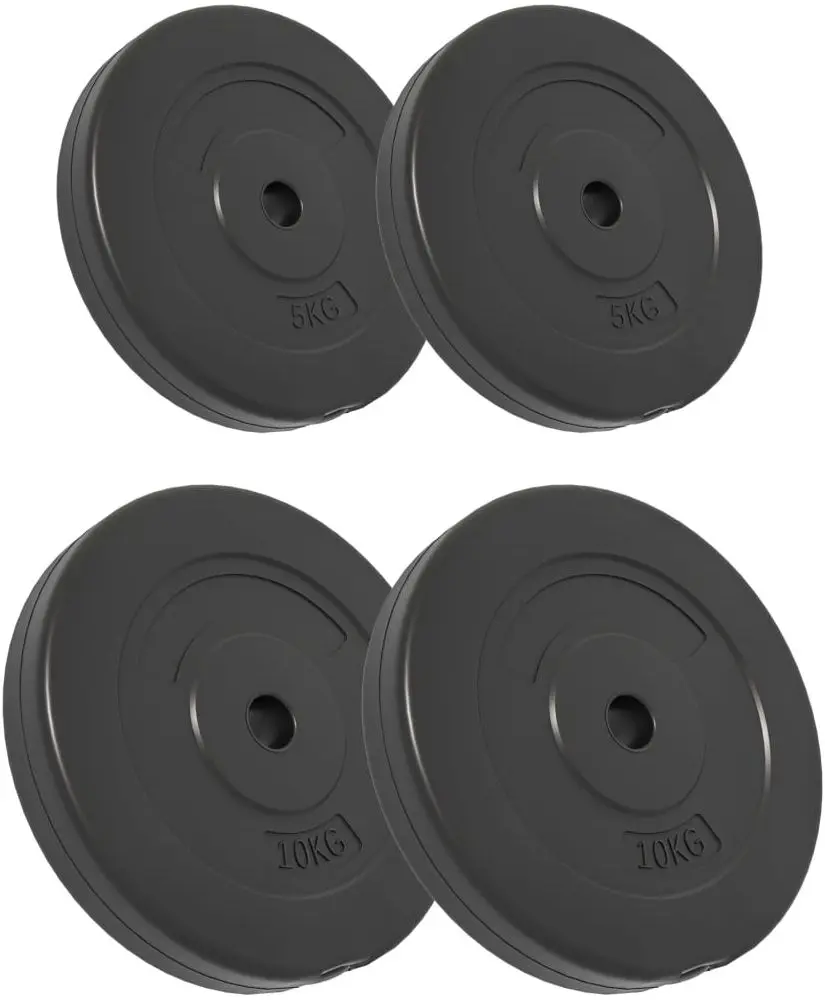 Set discuri olimpice VidaXL 93597 30kg (Black)