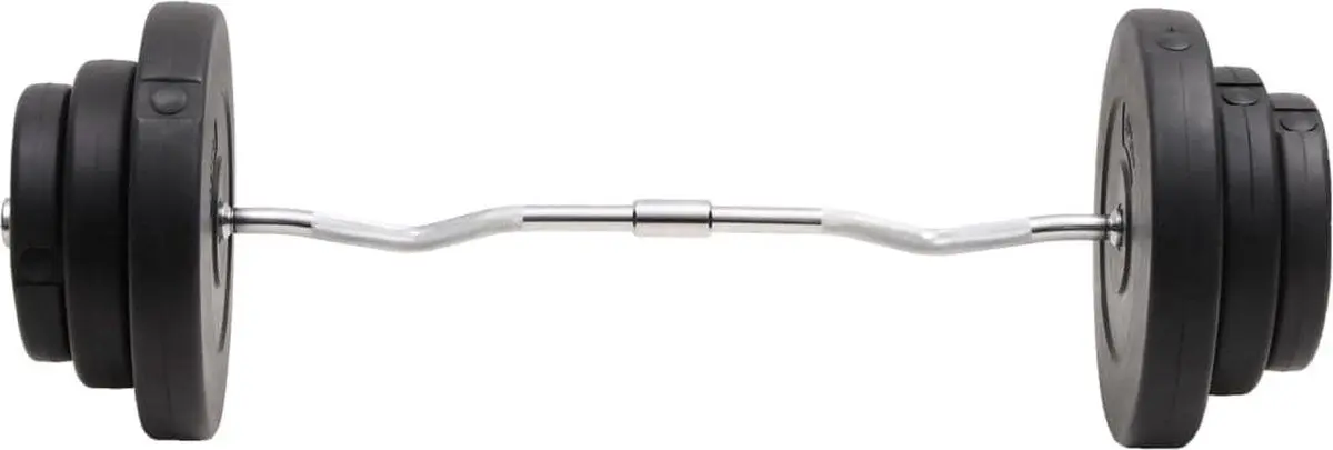 Haltera VidaXL 3145018 60kg (Black)