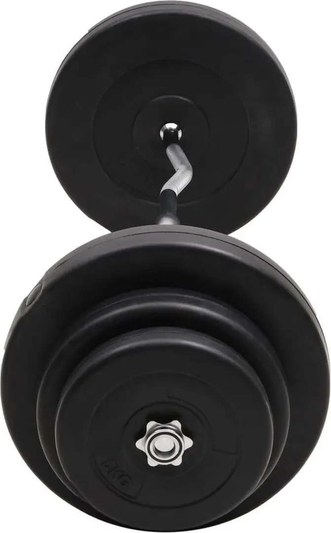 Haltera VidaXL 3145018 60kg (Black)