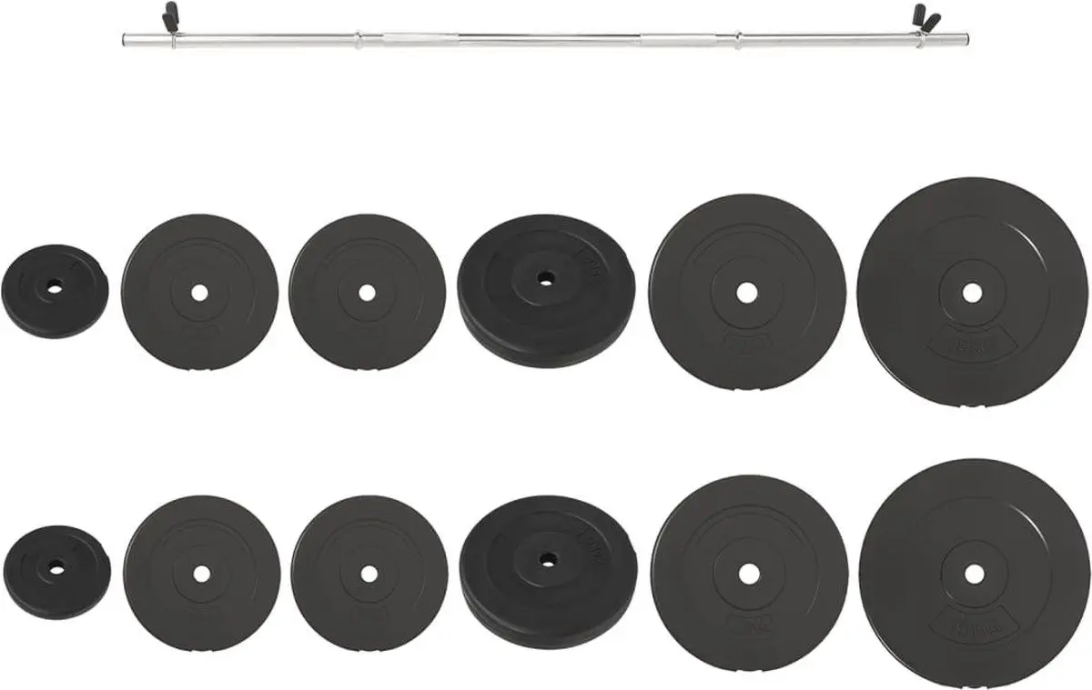 Штанга VidaXL 3145021 90kg (Black)