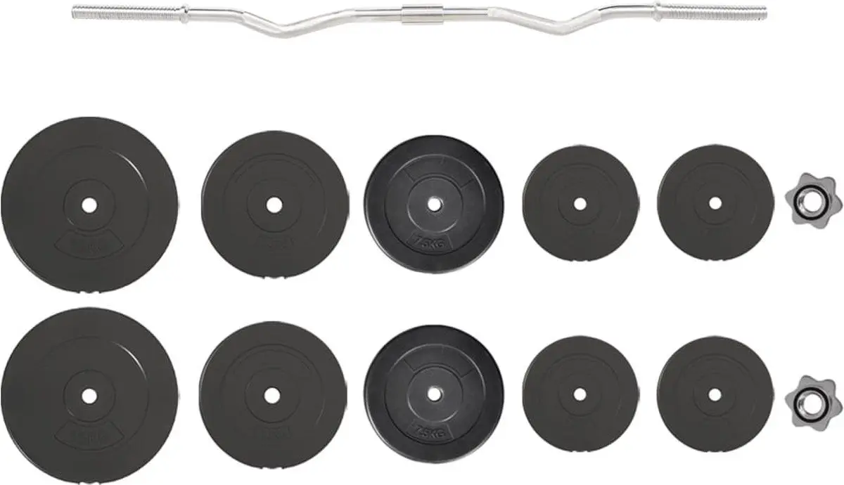 Штанга VidaXL 3145022 90kg (Black)