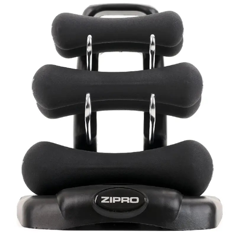 Набор гантель Zipro Neoprene 6kg (Black) - 4