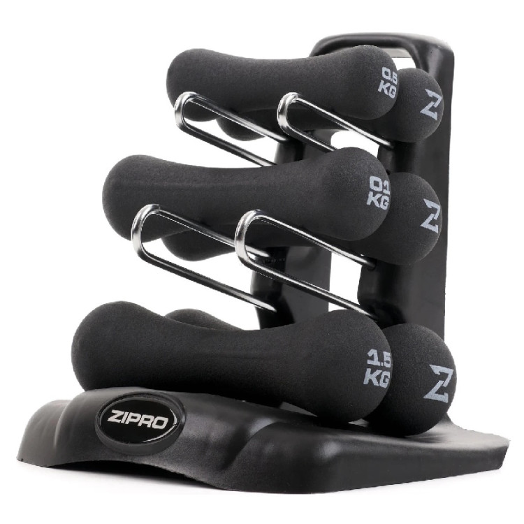 Set gantere Zipro Neoprene 6kg (Black)
