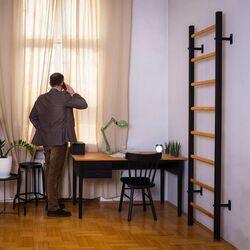 Spalier suedez BenchK 210B (Black/Wood) Thumb