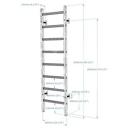 Spalier suedez BenchK 210W (White/Wood) Thumb
