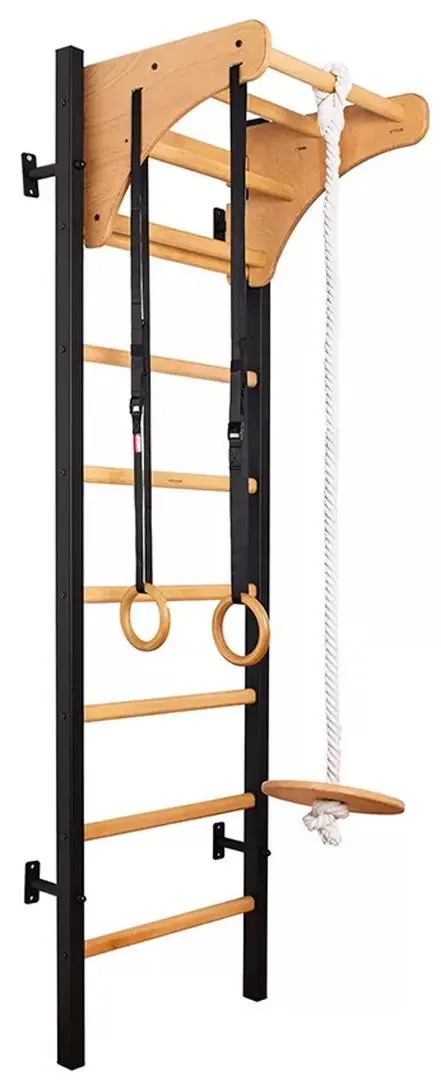 Шведская стенка BenchK 211B + A076 (Black/Wood)