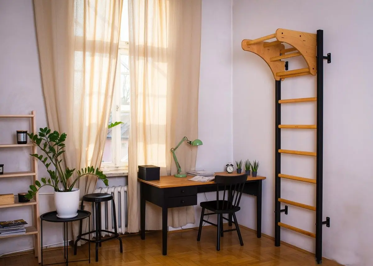 Spalier suedez BenchK 211B (Black/Wood)