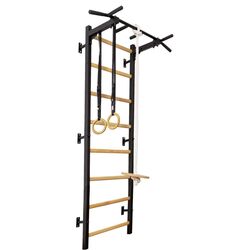 Шведская стенка BenchK 221B + A076 (Black/Wood)